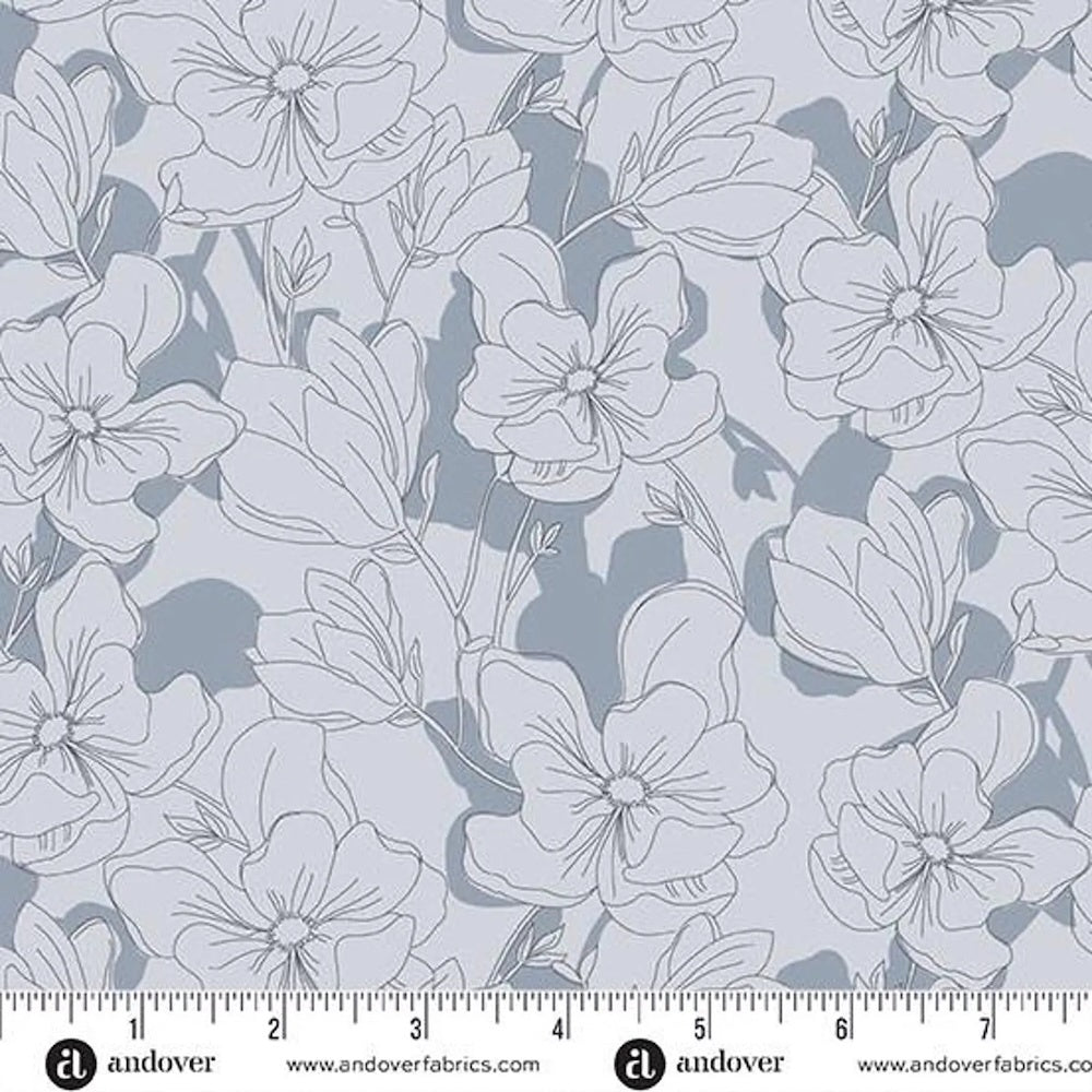 Color Me Wispered Magnolia Veil in Grey