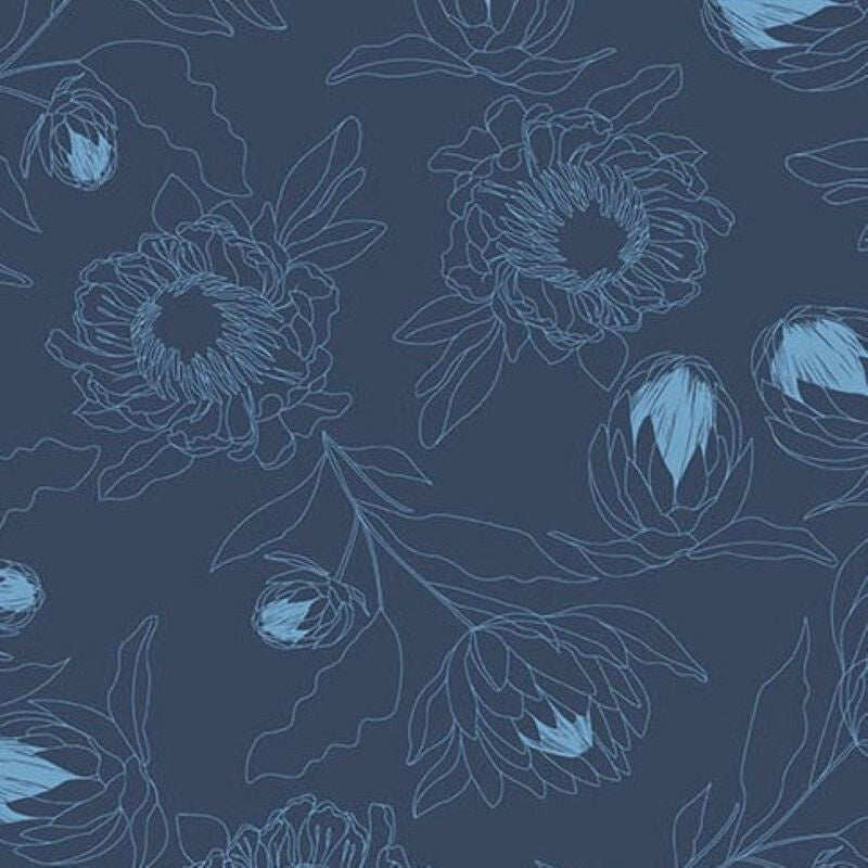 Color Me Whispered Protea Whisper in Navy