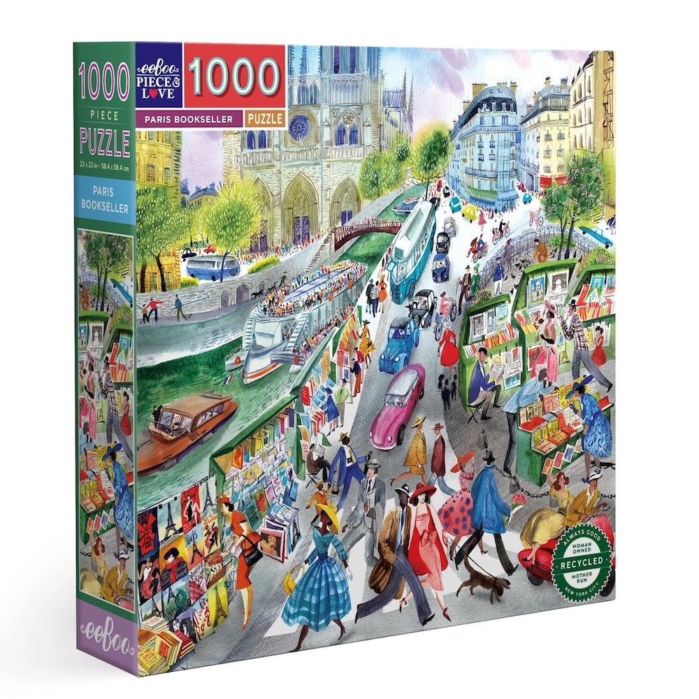 Eeboo Paris Bookseller 1000ps Puzzle