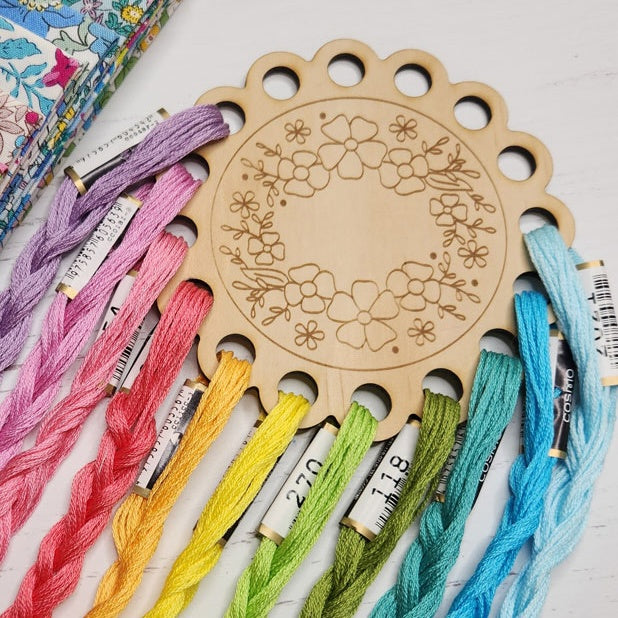Thread Keepers Floral Wreath Thread Keeper – Stitchbird