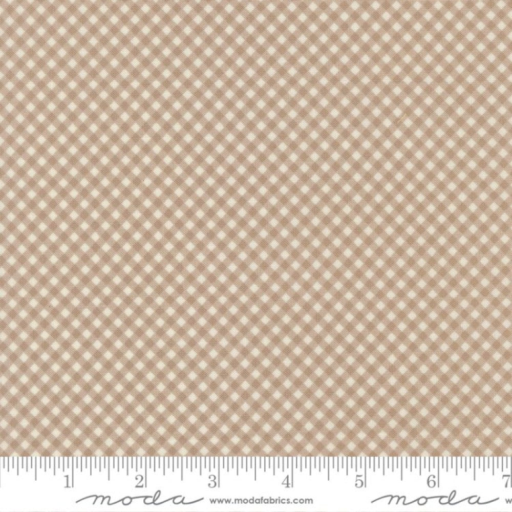 Gingham Check in Stone