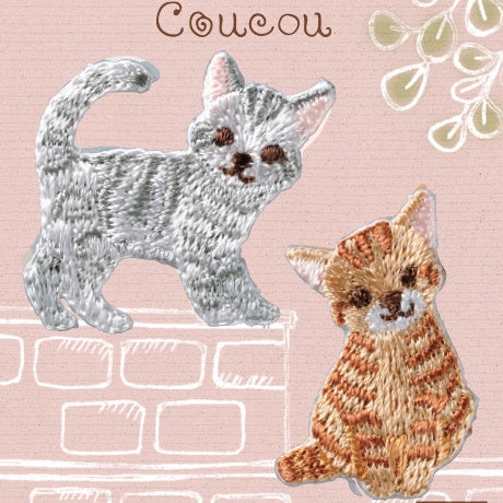 Coucou Cat Iron on Patches