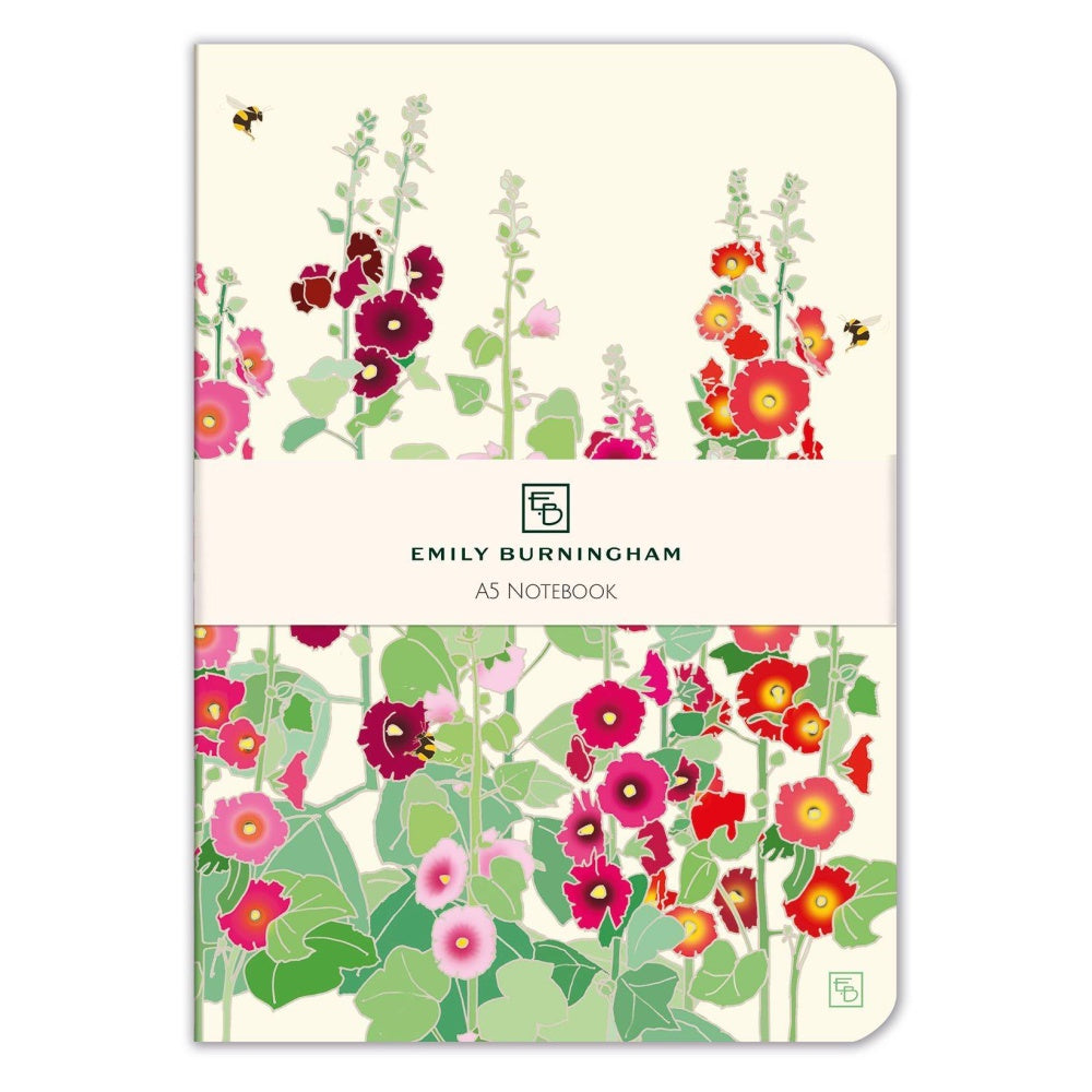 Museum and Galleries Hollyhocks A5 Luxury Notebook/Journal