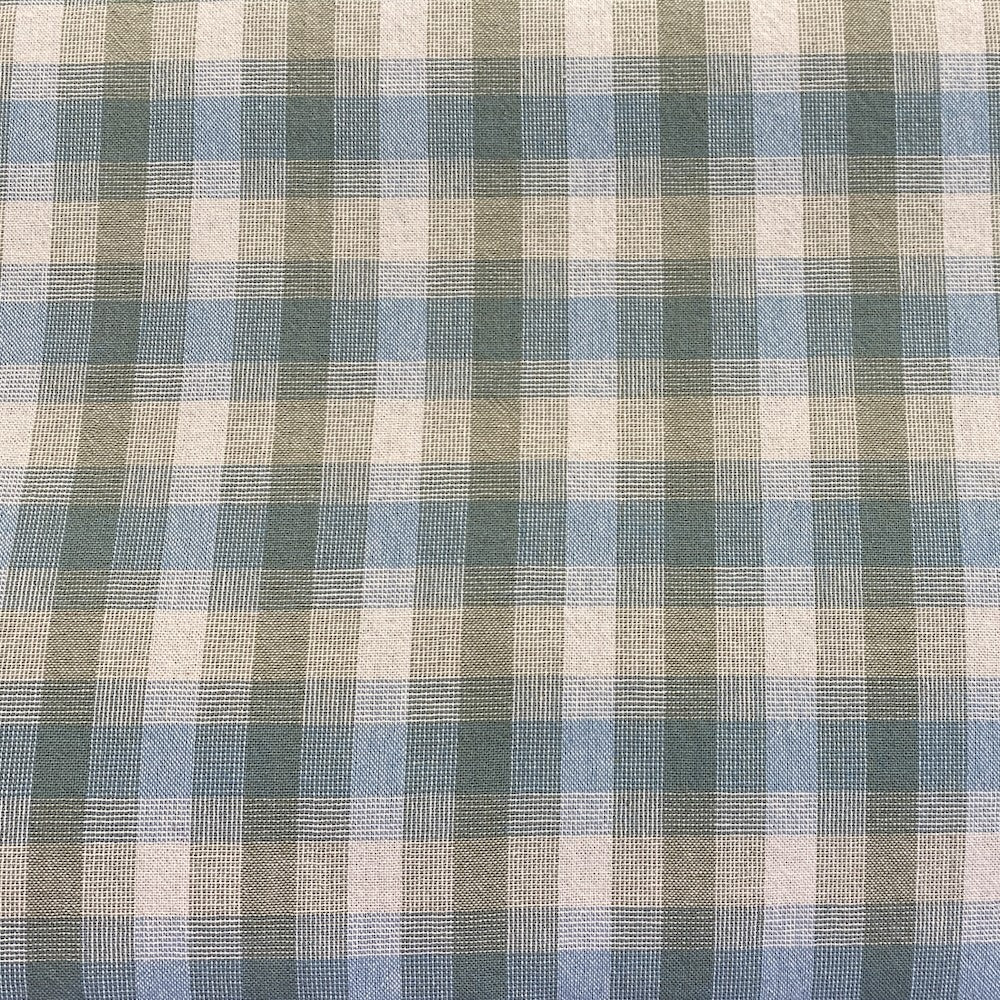 Japanese Yarn Dyed Green Check