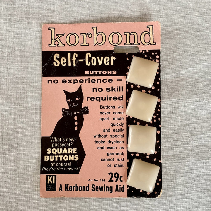 Korbond Self Cover Buttons Square