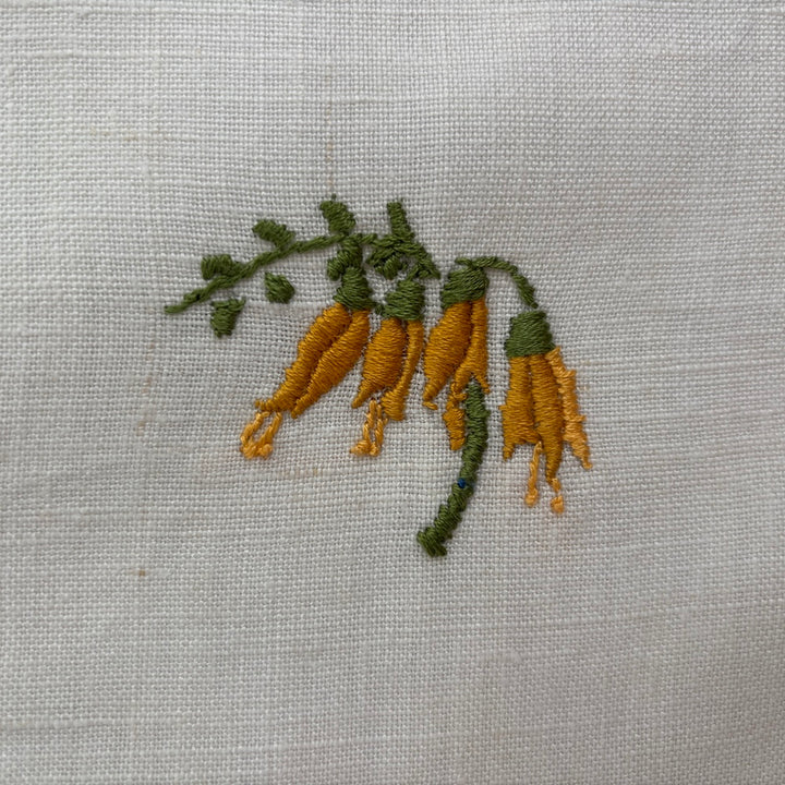 Vintage 1948 Otago Centennial Hand Embroidered Tablecloth