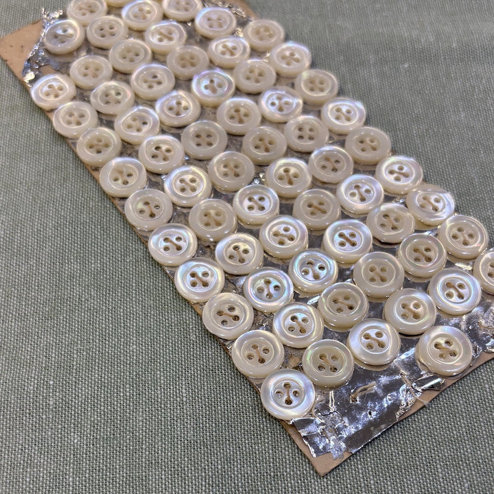 Vintage Mother Of Pearl Shirt Buttons