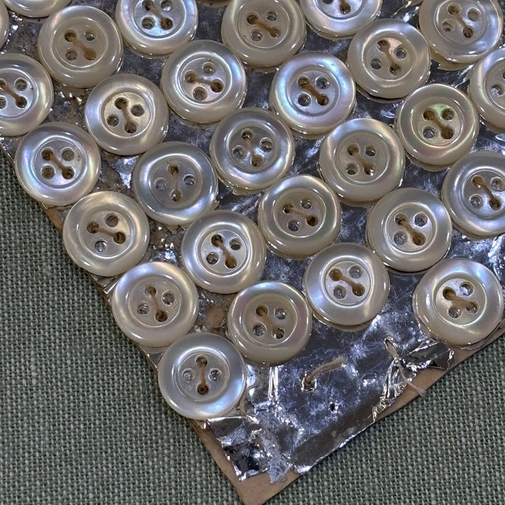 Vintage Mother Of Pearl Shirt Buttons