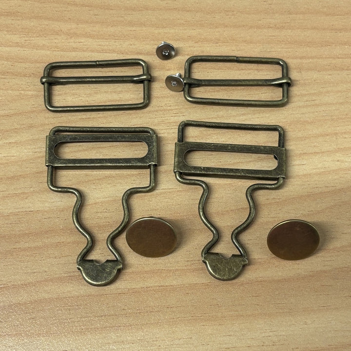 Dungaree Buckles and Slider (Pair) 32mm