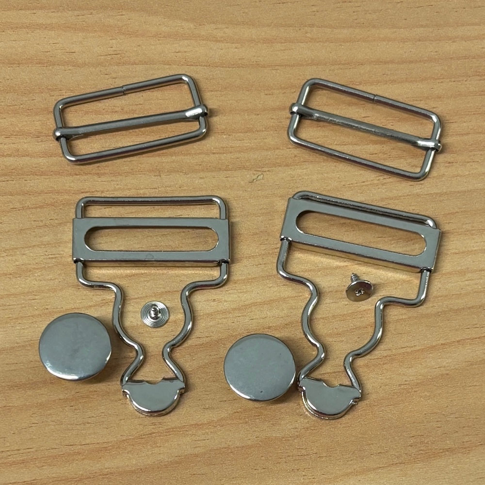 Dungaree Buckles and Slider (Pair) 32mm
