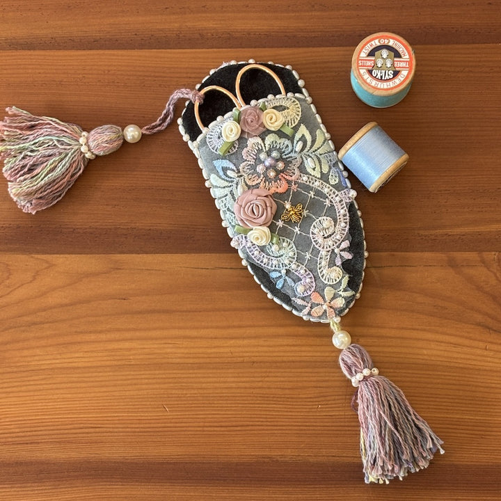 Handmade Scissor Keep and Embroidery Scissors - The Bee