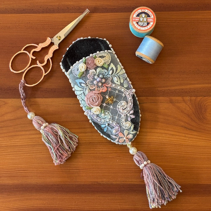Handmade Scissor Keep and Embroidery Scissors - The Bee