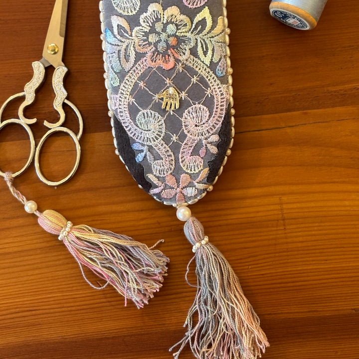 Handmade Scissor Keep and Embroidery Scissors - Heart