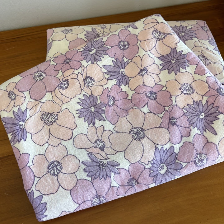 Vintage Sheet - Purple and Pink Floral