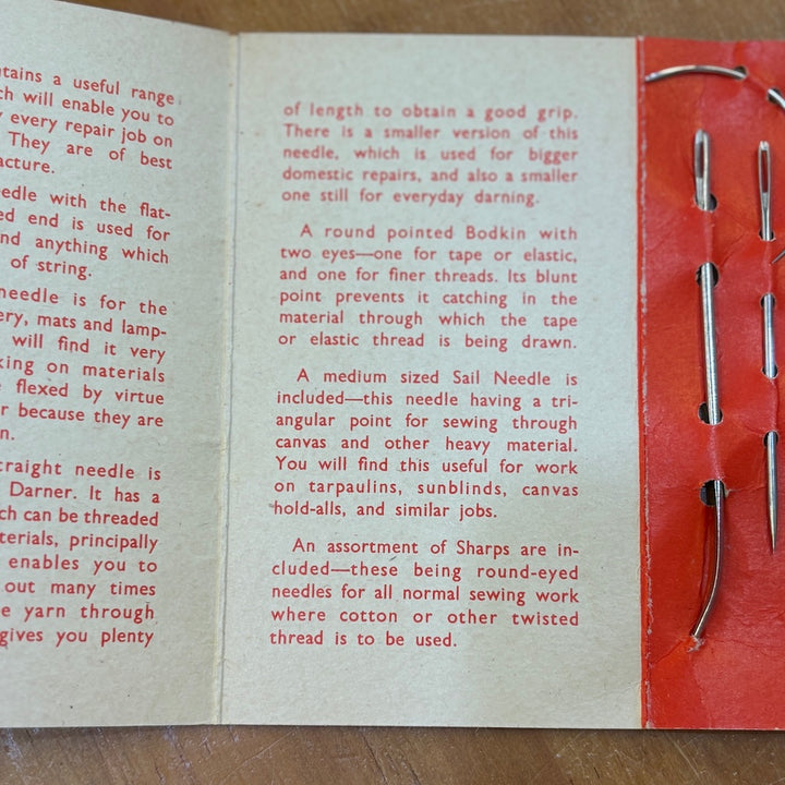 Farmer's Fishermen's & Sportsmen's Needle Repair Kit