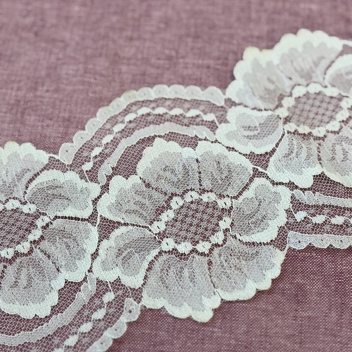 Vintage Lace Large Floral 10.5cm Wide