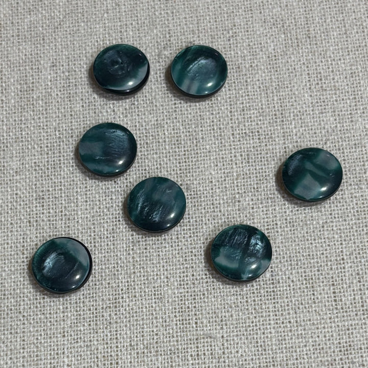 Green/Aqua Buttons 13mm x 7