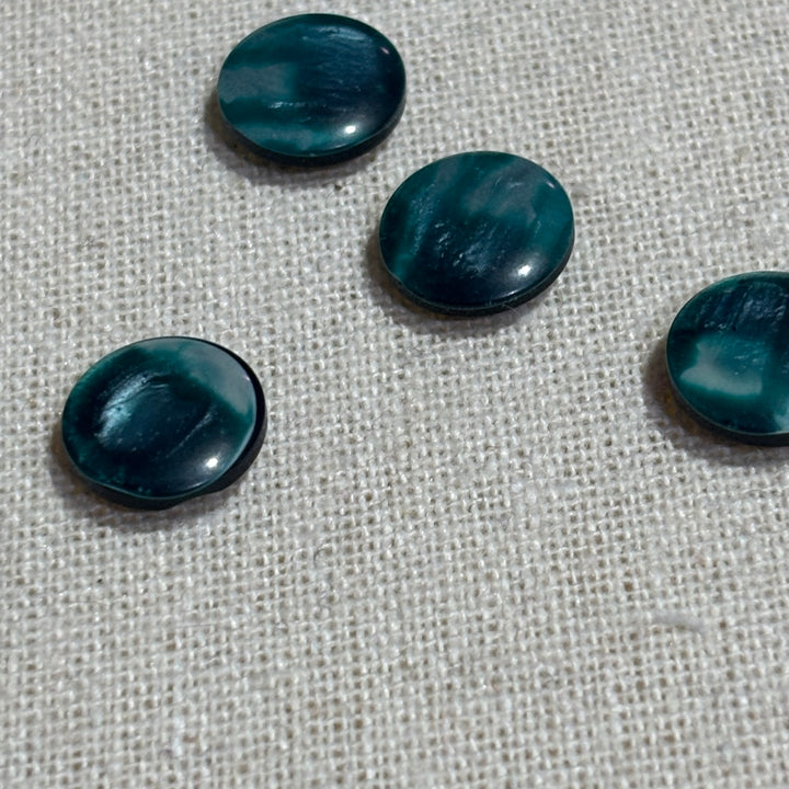 Green/Aqua Buttons 13mm x 7