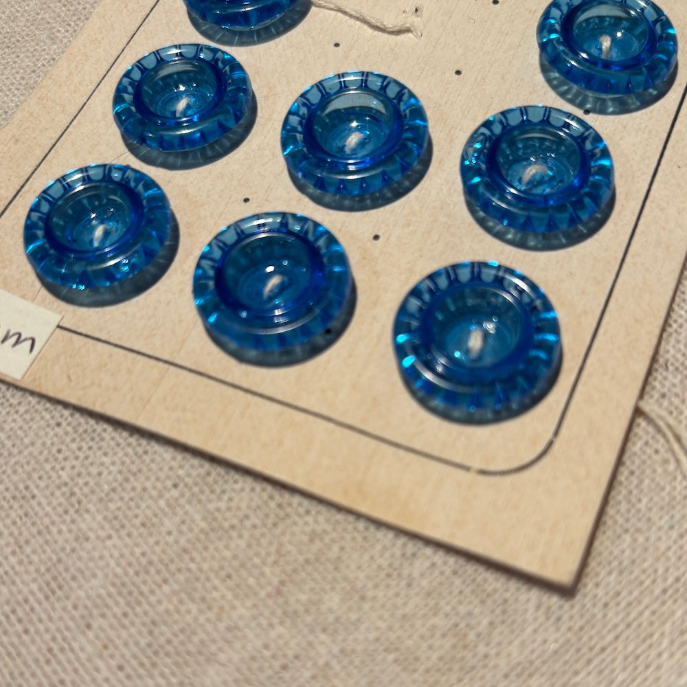 Novelty Blue Buttons 18mm x 8