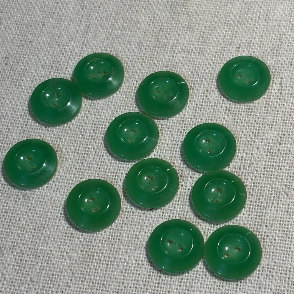 Vintage Kermit Green Buttons13mm x 12