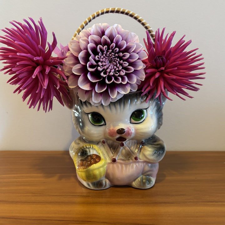 Vintage 1950's Miss Kitty Cookie Jar