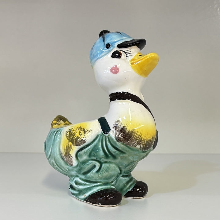 Vintage Duck Egg Holder with Baseball Cap