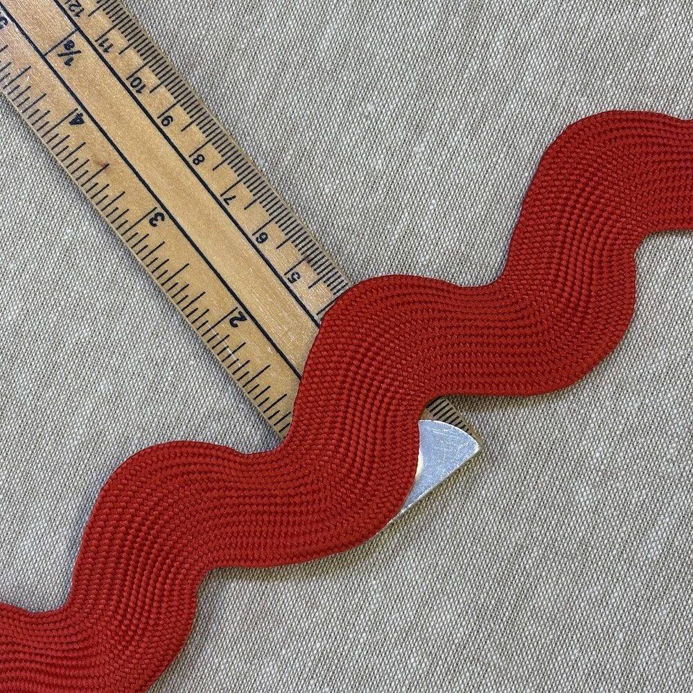 Red Ric Rac Border Giant Red Ric Rac 38mm – Stitchbird