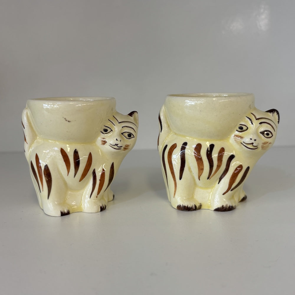Vintage Keele Street  Pottery Cat Egg Cup