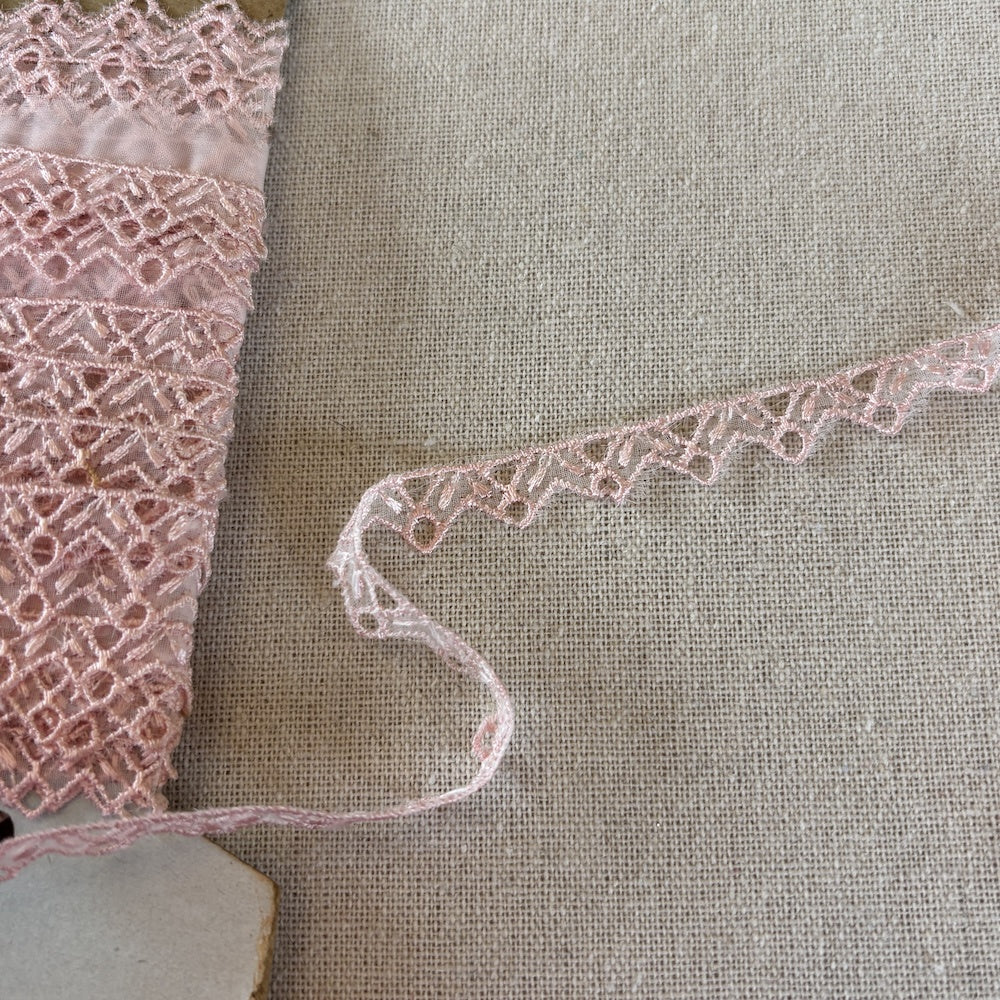 Pretty in Pink Vintage Scallop Lace 11mm