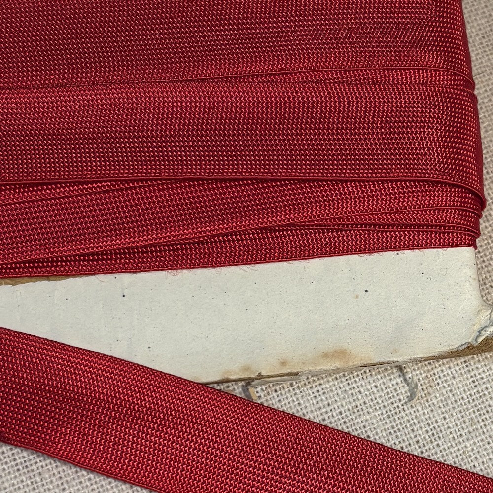 Vintage Woven Scarlet Trim 19mm