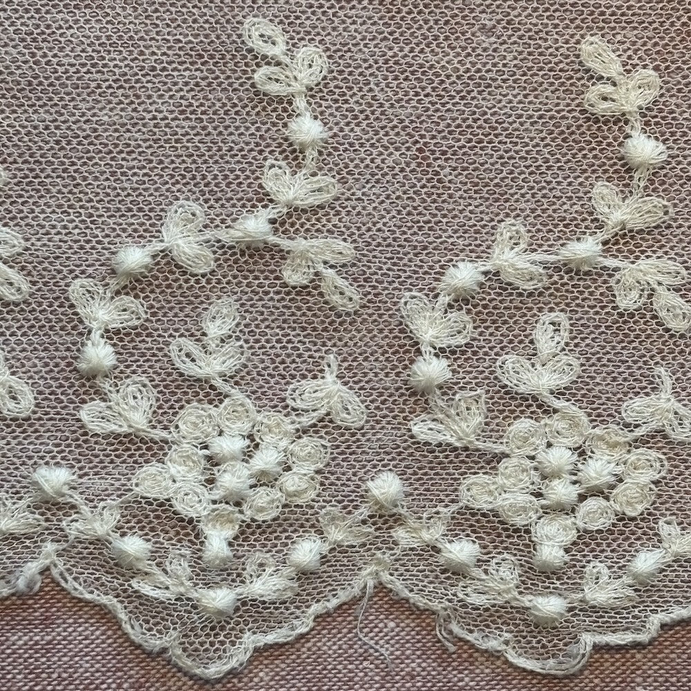 Antique Tambour  Lace Cuff (?) Handworked
