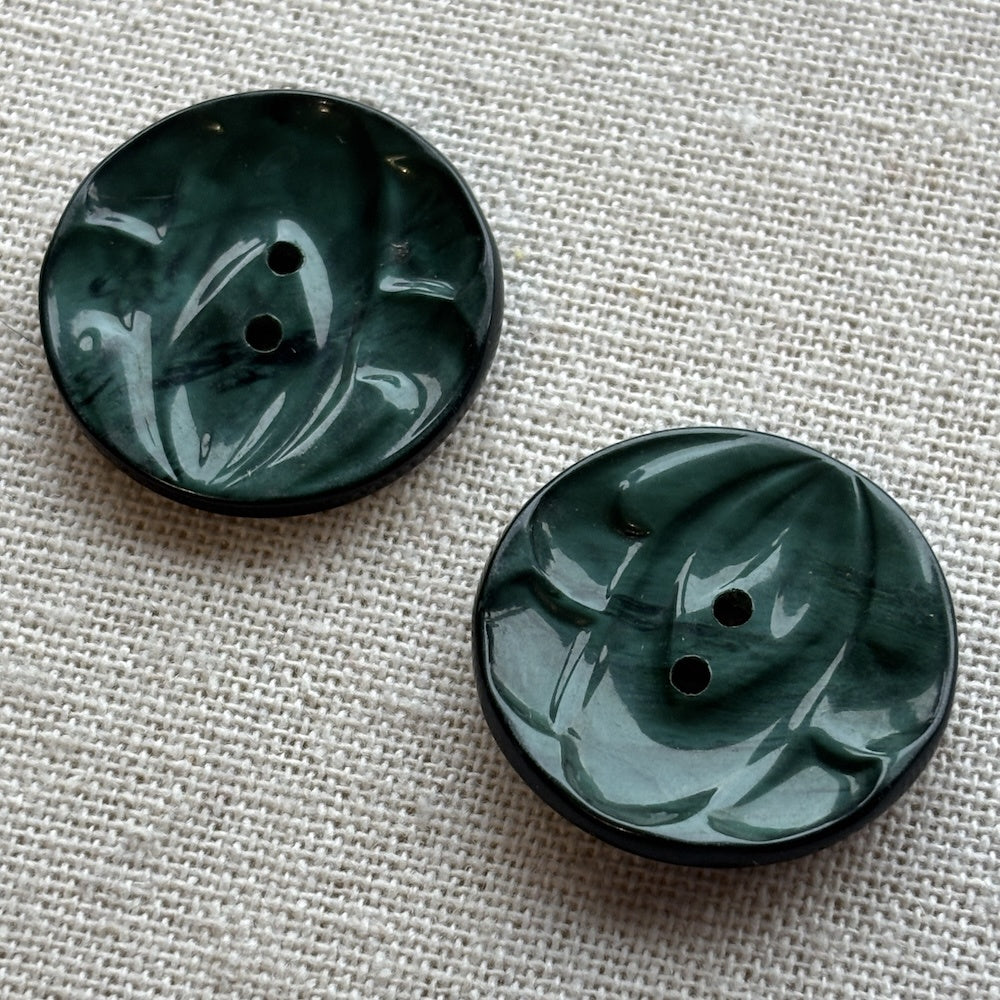 Vintage Dark Teal Green 28mm x 2
