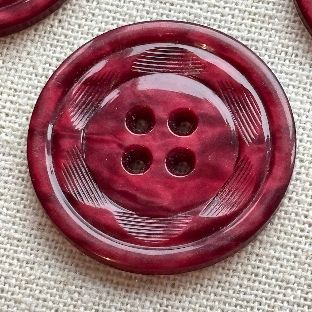 Vintage Merlot Coat Buttons 35mm x 4