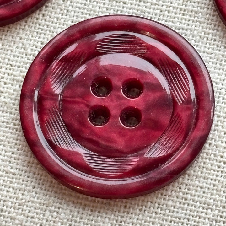 Vintage Merlot Coat Buttons 35mm x 4