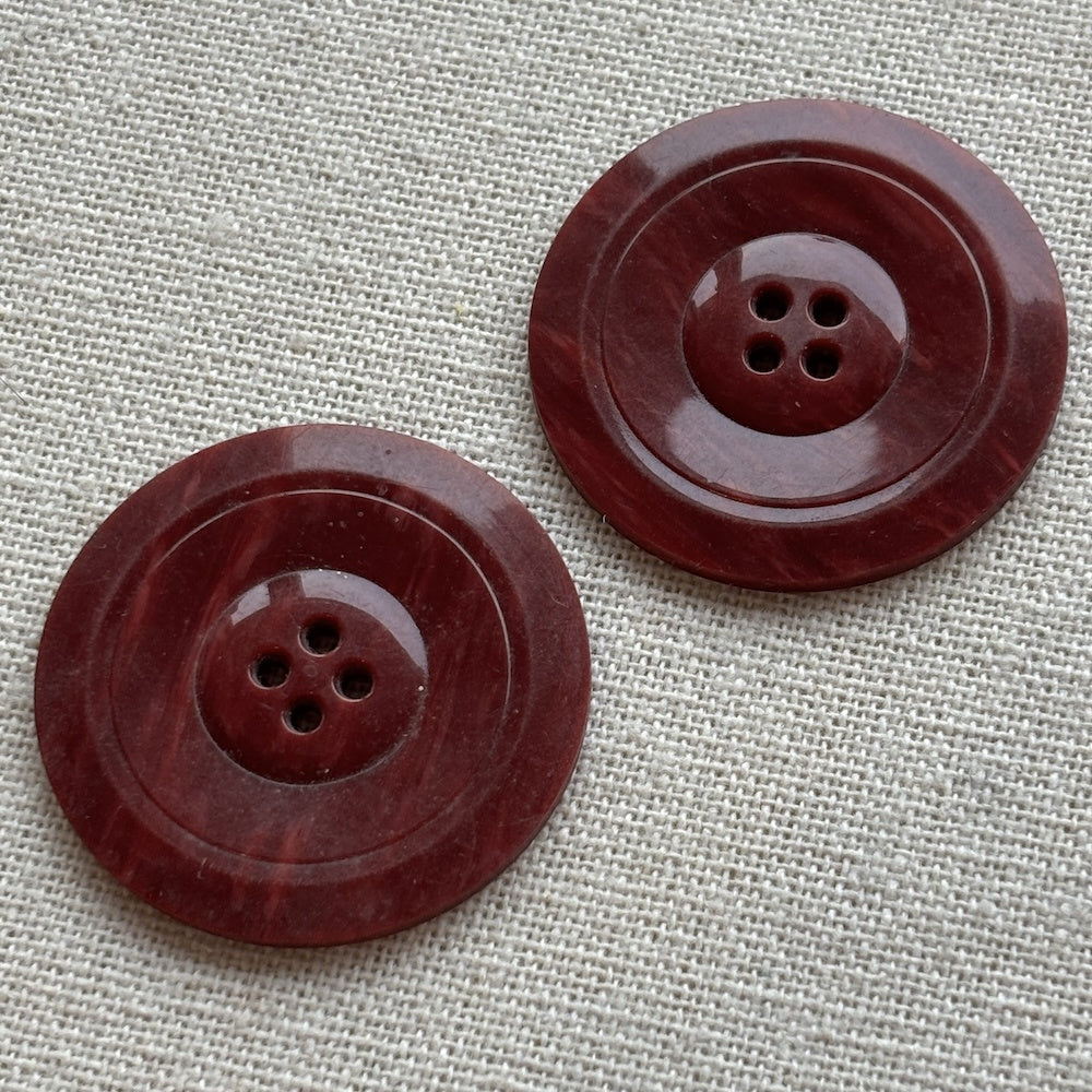 Vintage Pinot Coat Buttons 38mm x 2