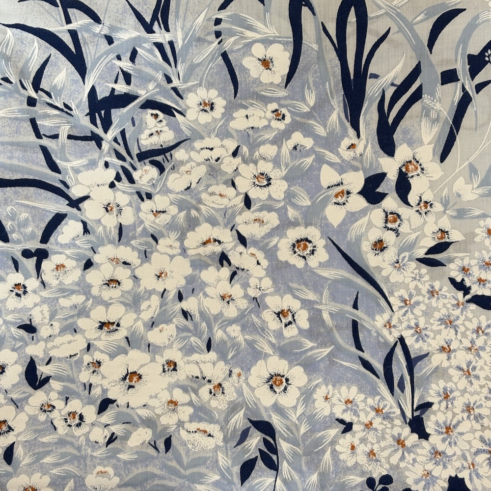 Vintage Sheet - Blue Floral