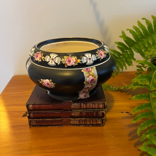 Antique Crown Ducal Roseland Rose Bowl