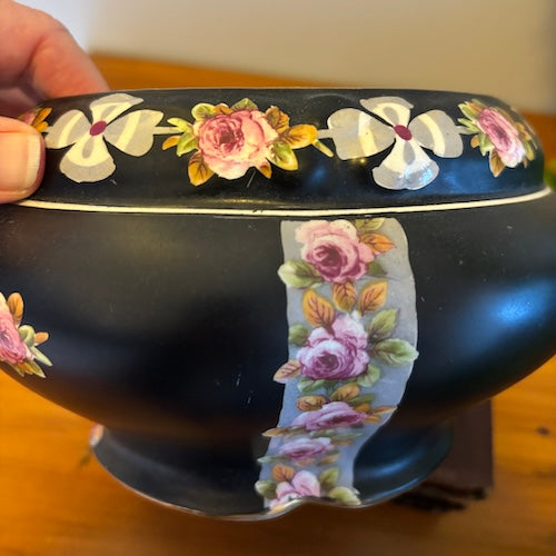 Antique Crown Ducal Roseland Rose Bowl