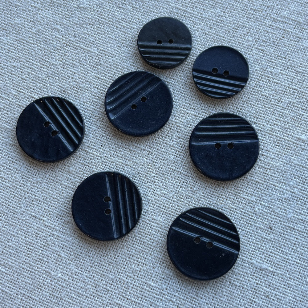 1950's Navy Mottled Buttons Two Sizes