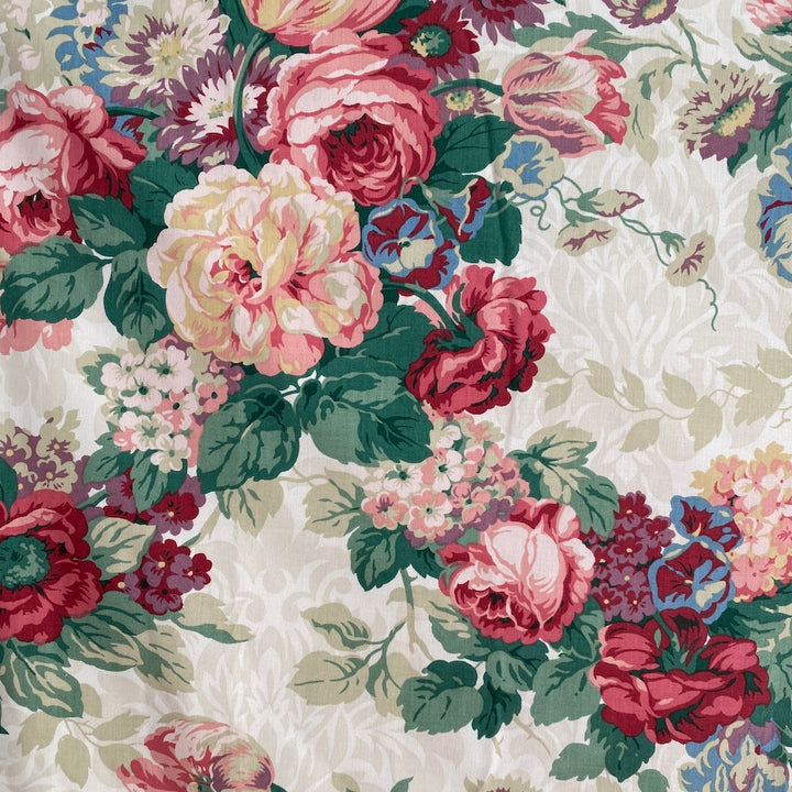 Sanderson Cabbage Roses Beaulieu Fabric - 2 metres