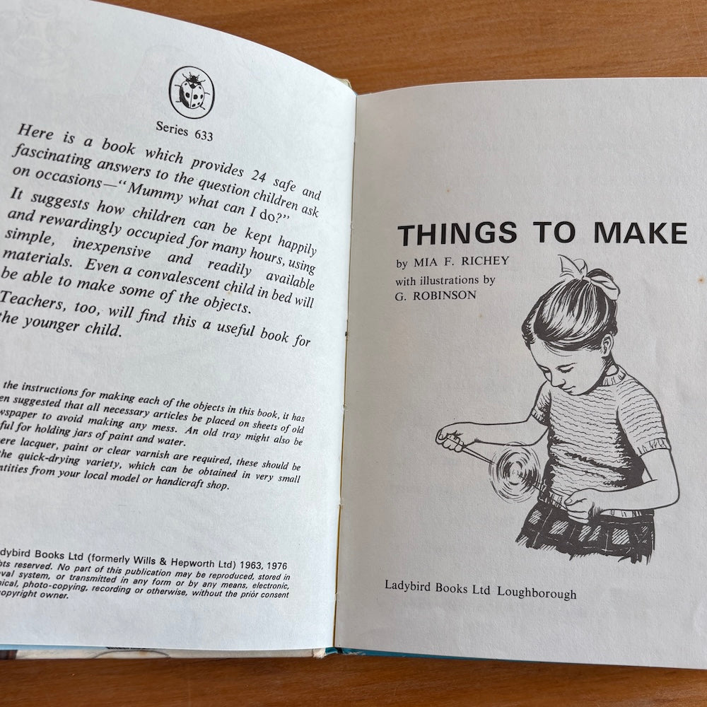 Vintage Ladybird Book of Things to  Make