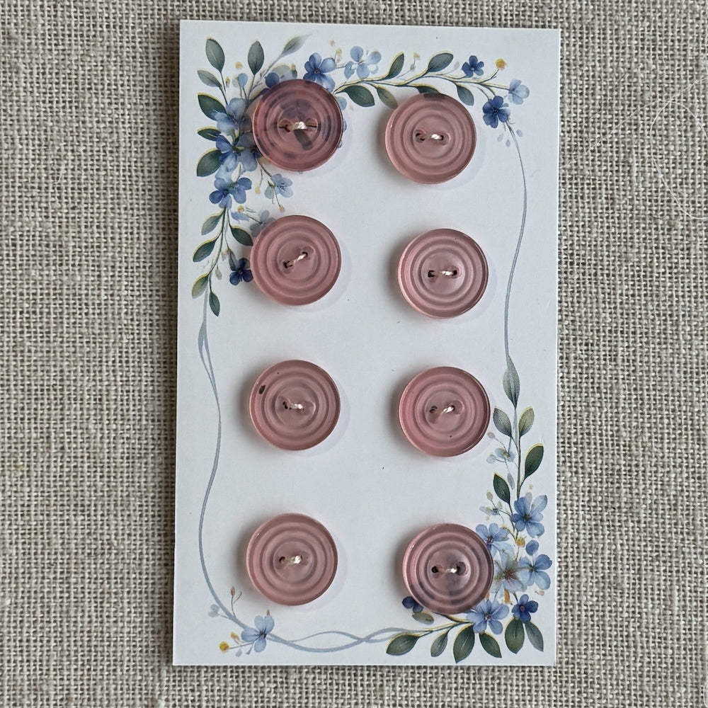 Little Pink Buttons 13mm x 8