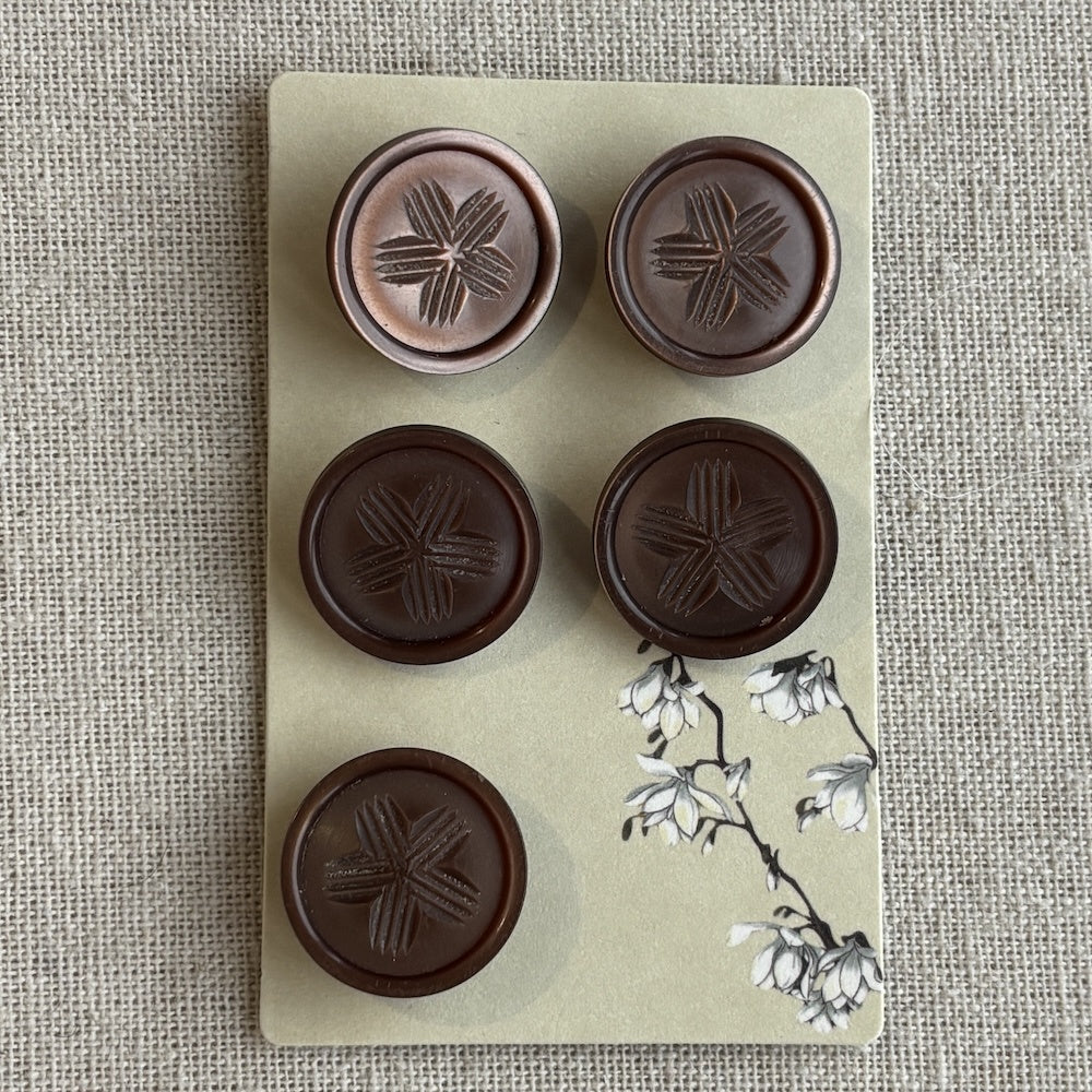 Vintage Sepia Buttons 22mm x 5