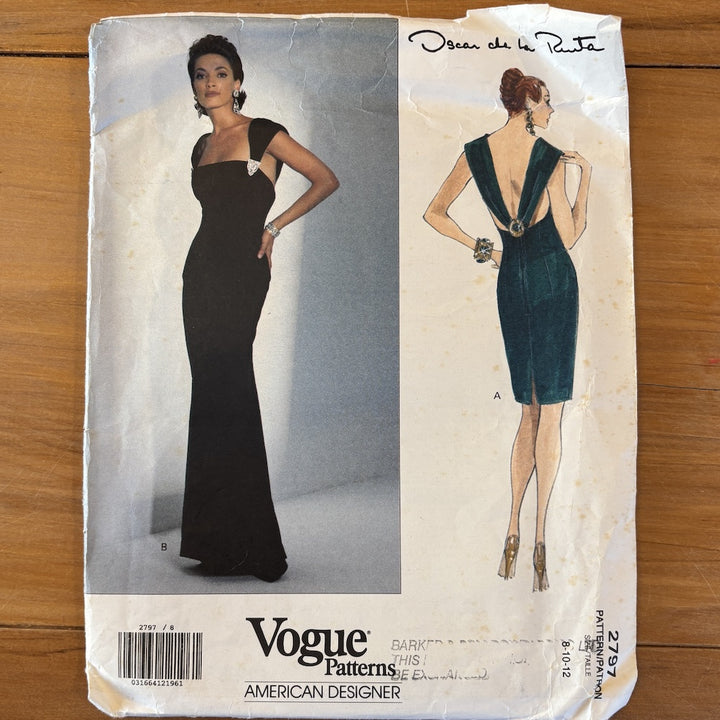 Vogue Oscar de la Renta Evening/Ball Dress 2792 Sizes 8-12