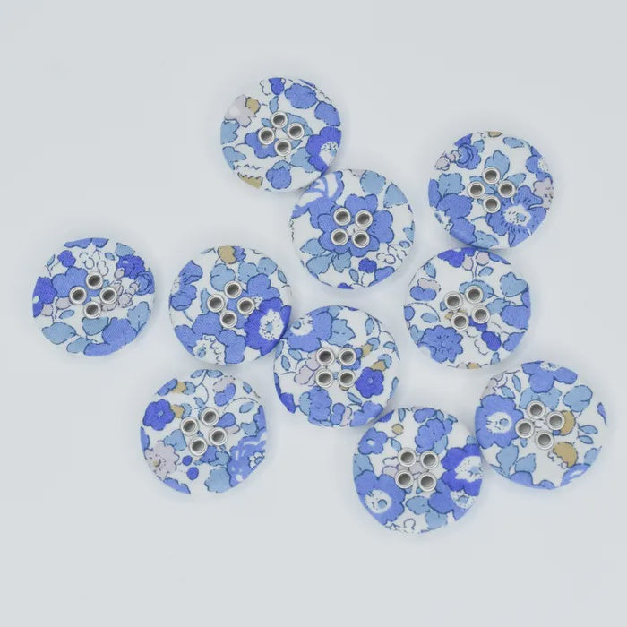 Liberty Tana Lawn Buttons Betsy Ann G (Pack of 10)