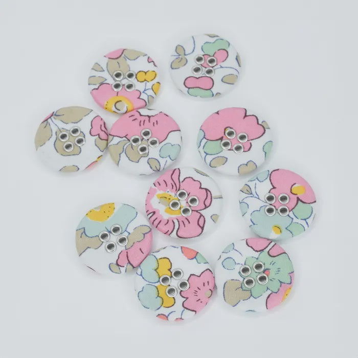 Liberty Tana Lawn Buttons Betsy Q (Pack of 10