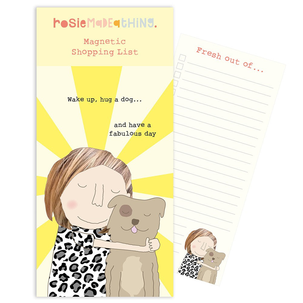 Rosie Made a Thing - Hug a Dog Magnetic List Pad