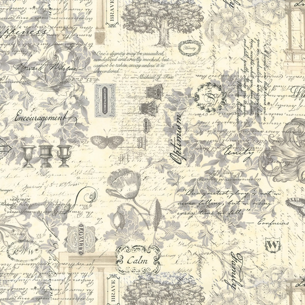 Favourite Collages Etchings in Charcoal Wideback