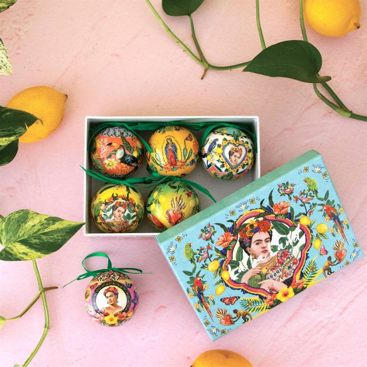 Mexican Folklore Large Bauble Set 6