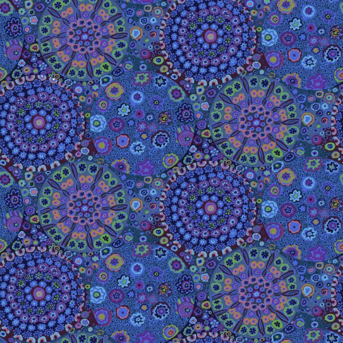 Millefiore in Blue 108" Quilt Backer